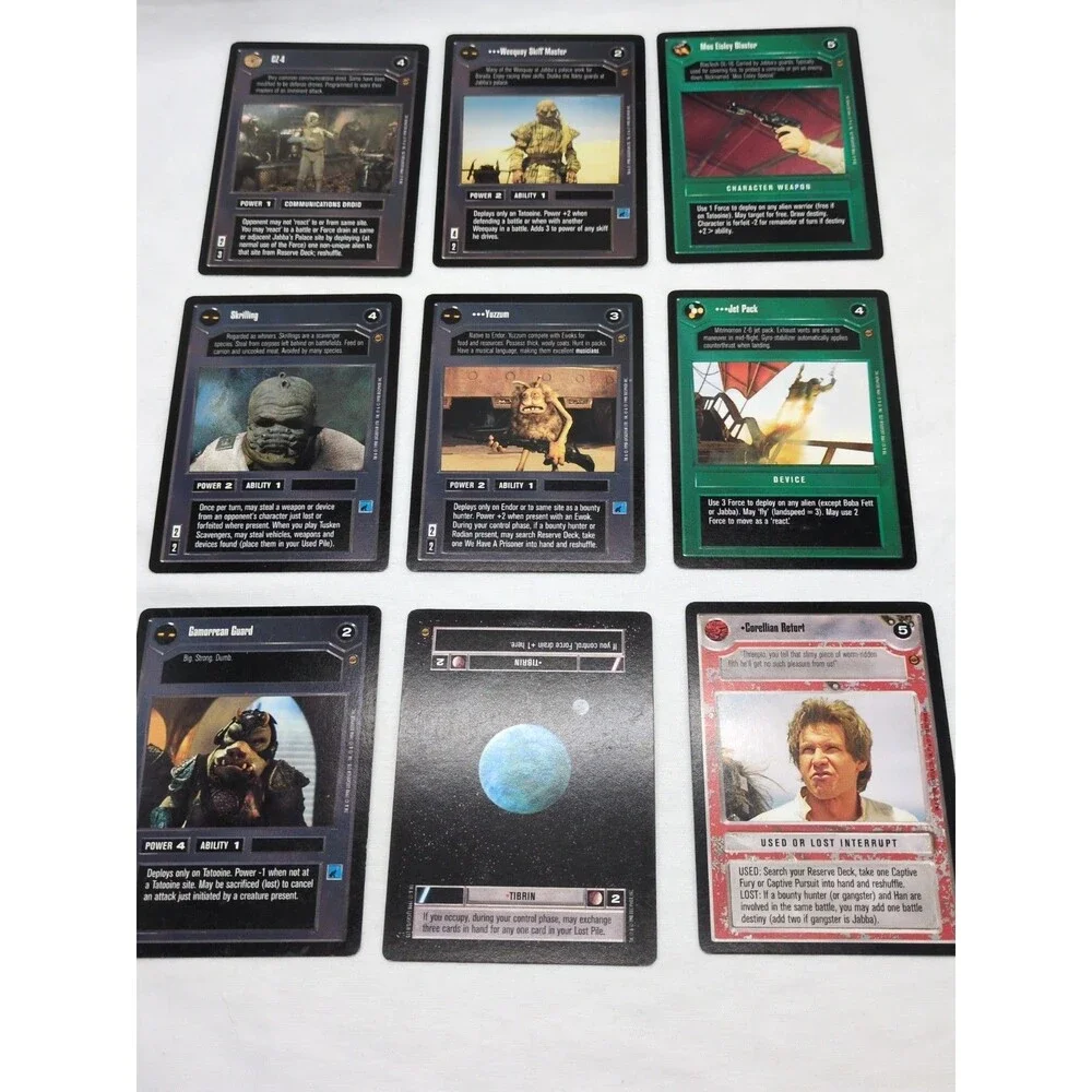 (34) Star Wars CCG Jabba's Palace Card Lot